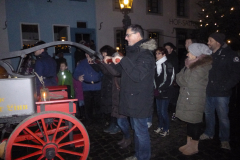 Historischer Feuerwehrwagen im Einsatz