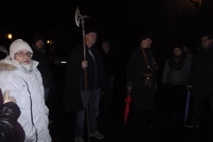 Eine Gruppe beim Rundgang